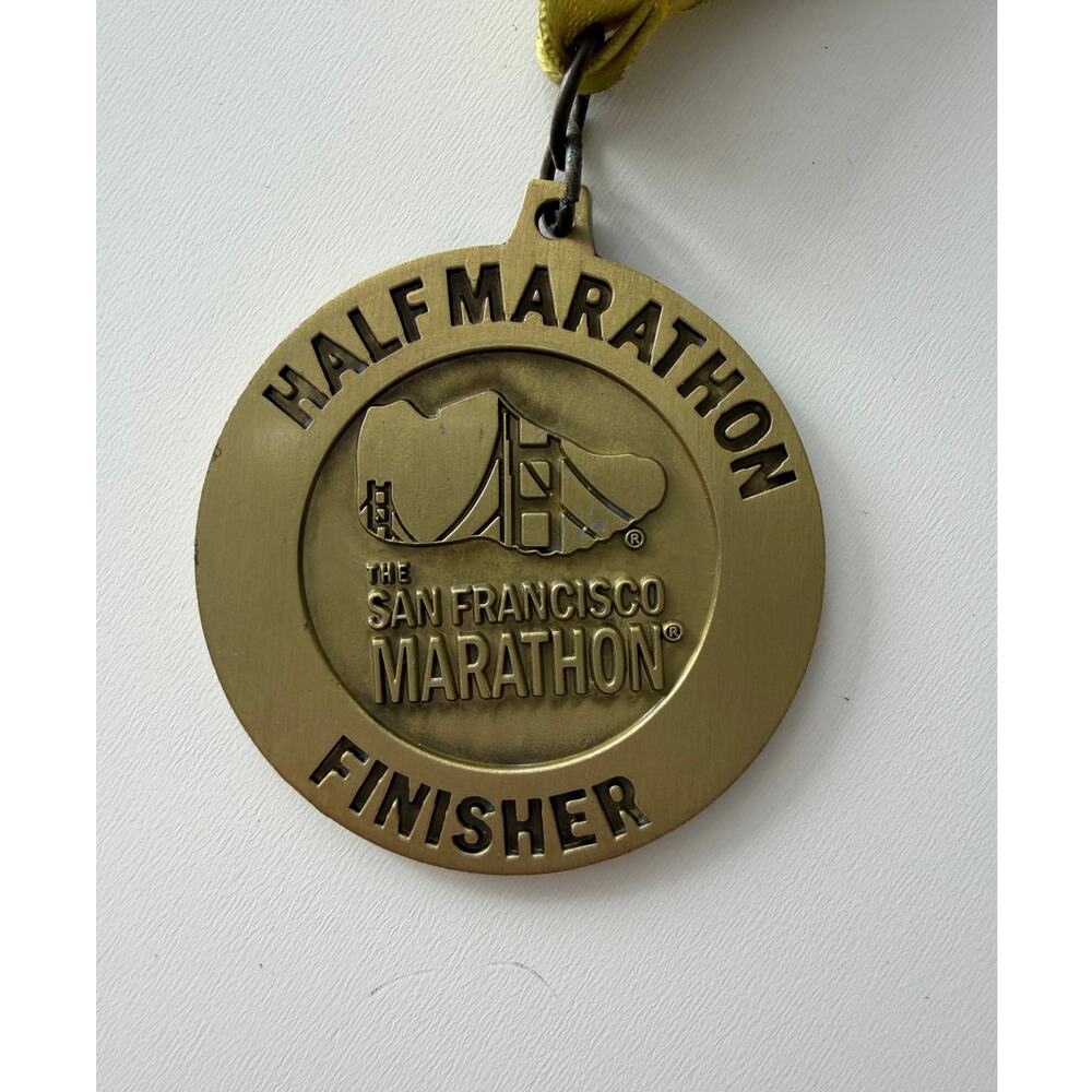 The San Francisco Half Marathon Golden Gate Bridge Medal Wipro 2013